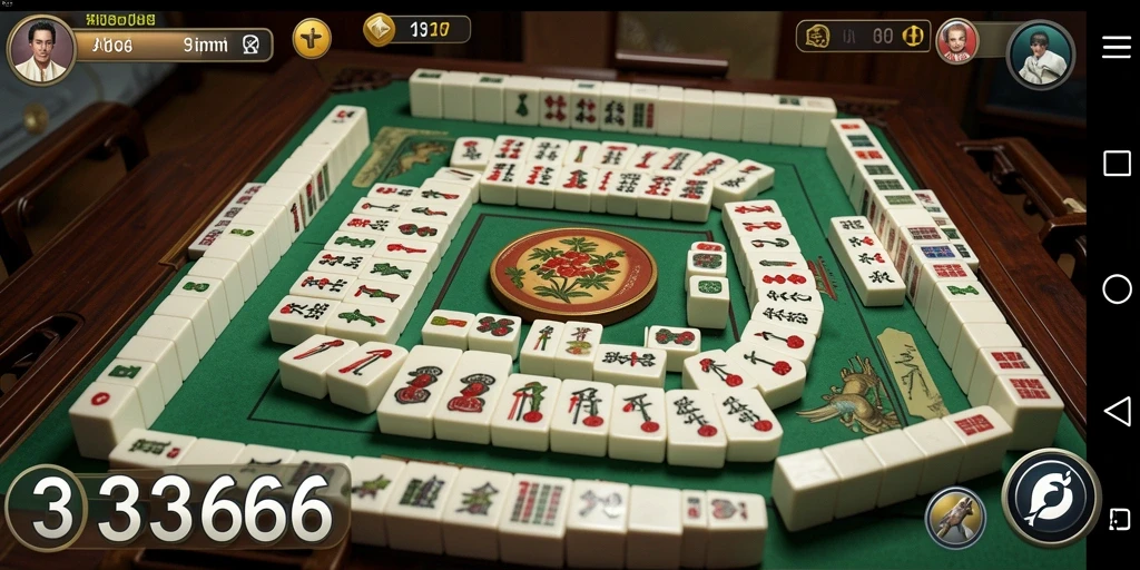 Tampilan gameplay seru dalam permainan Mahjong 333666.