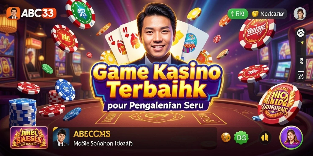Tangkapan layar gameplay ABC33 menunjukkan momen seru bermain Kasino.