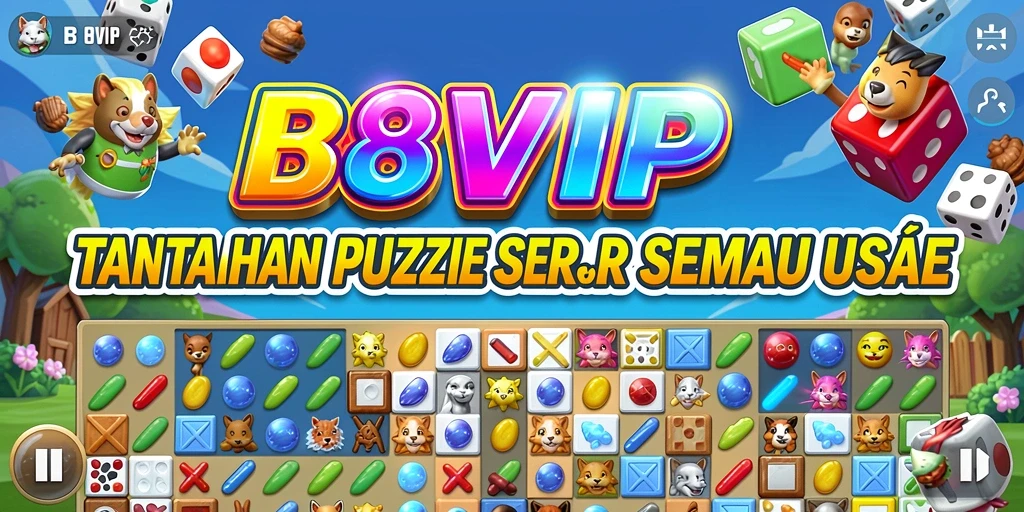 Tampilan gameplay B8VIP dengan tantangan Puzzle yang menarik dan seru.
