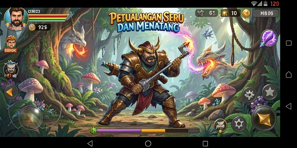 Tangkapan layar gameplay CERI123 menampilkan aksi petualangan yang mendebarkan.