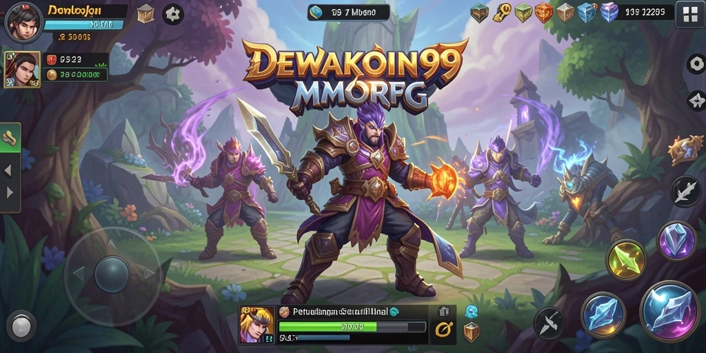 Gameplay seru DEWAKOIN99 dengan grafis menawan dan interaksi antarpemain.