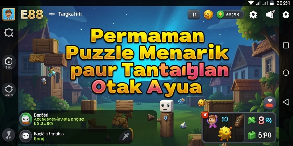 Tampilan gameplay E88 yang menantang dalam menyelesaikan teka-teki.