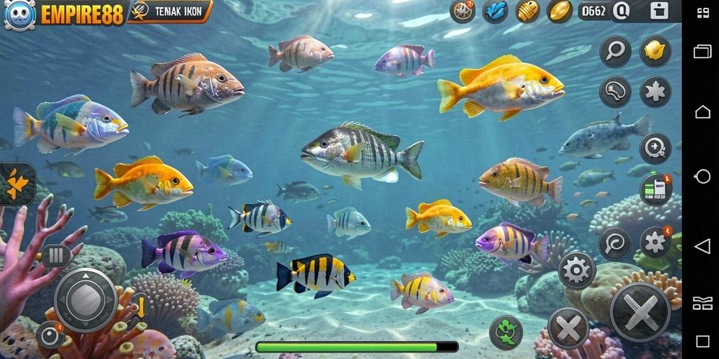 Gameplay seru menangkap ikan di EMPIRE88.
