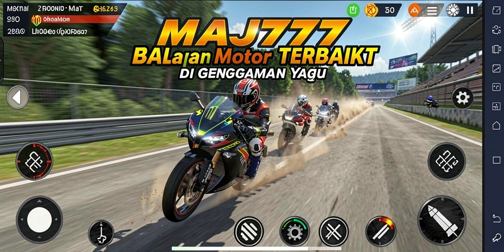 Gameplay seru dan mendebarkan dari balapan motor di MAJ777.