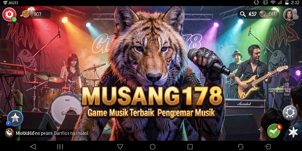 Screenshot gameplay MUSANG178 yang menunjukkan interaksi musik yang seru.
