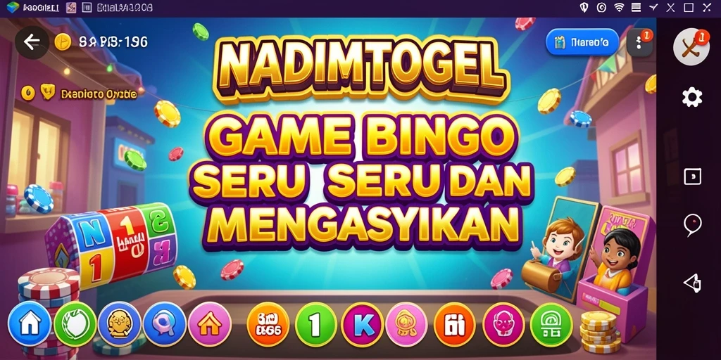 Tampilan menarik dari gameplay Bingo NADIMTOGEL.