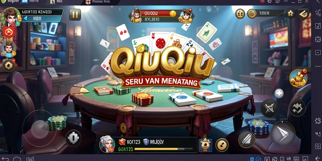Screenshot gameplay QiuQiu menampilkan momen seru dalam permainan.