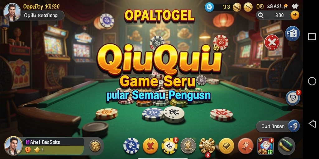 Screenshot gameplay QiuQiu OPALTOGEL yang menarik.