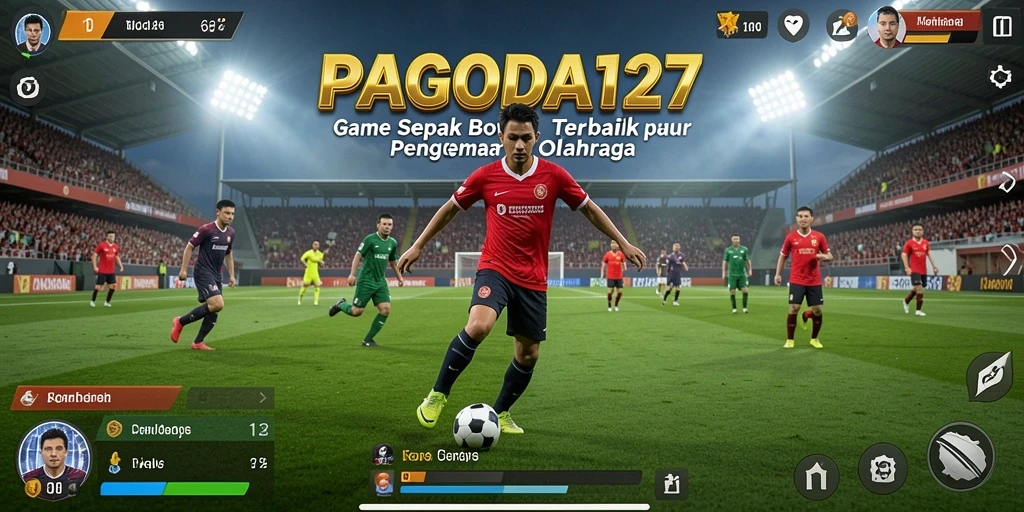 Tampilan gameplay menarik dari PAGODA127 dengan aksi sepak bola yang mendebarkan.