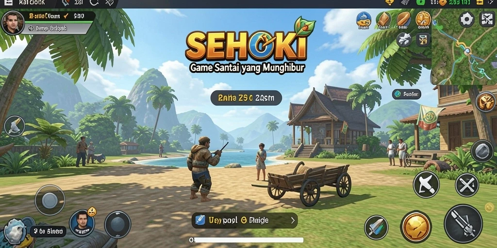 Tampilan gameplay yang menawan dan penuh warna dari SEHOKI.