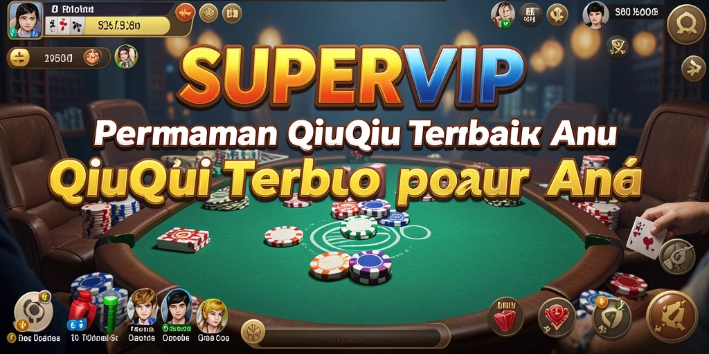 Tampilan gameplay QiuQiu yang menarik di SUPERVIP.