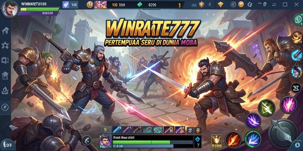 Screenshot gameplay <strong>WINRATE777</strong> menampilkan aksi pertempuran yang intens.